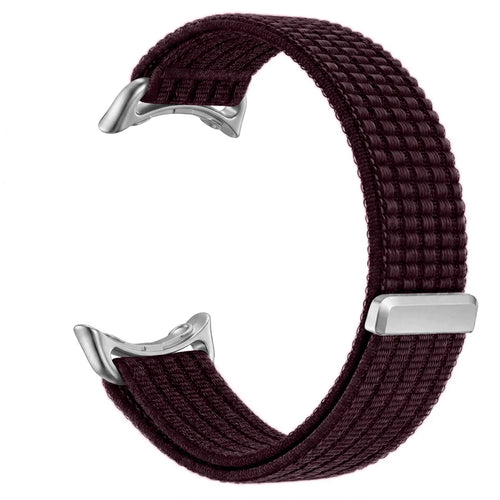 Google Pixel Watch 1/2 Ultra Thin Nylon Strap (Plum)