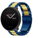 Polar Ignite 2 stalen band (blauw/goud)