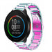 Polar Pacer stalen band (regenboog)