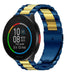 Polar Pacer stalen band (blauw/goud)