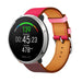 Polar Unite leren bandje (knalroze/roodbruin)