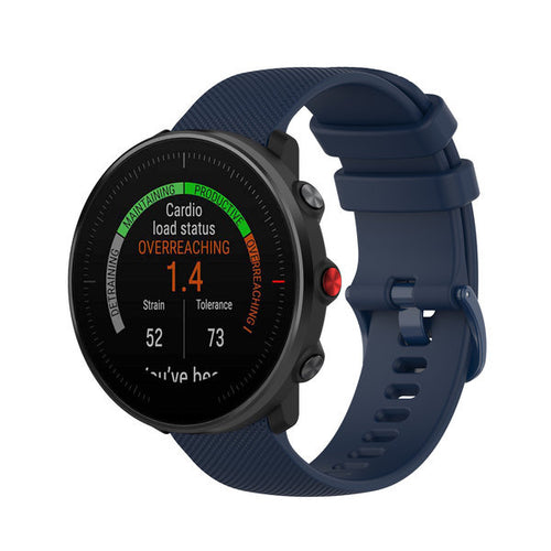 Polar Vantage V3 luxe siliconen bandje (donkerblauw)