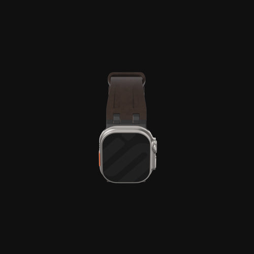 Apple Watch Ultra solide lederen band (donkerblauw)