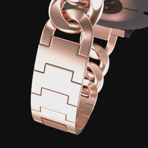 Siltcon Auréa steel chain band (roségoud)