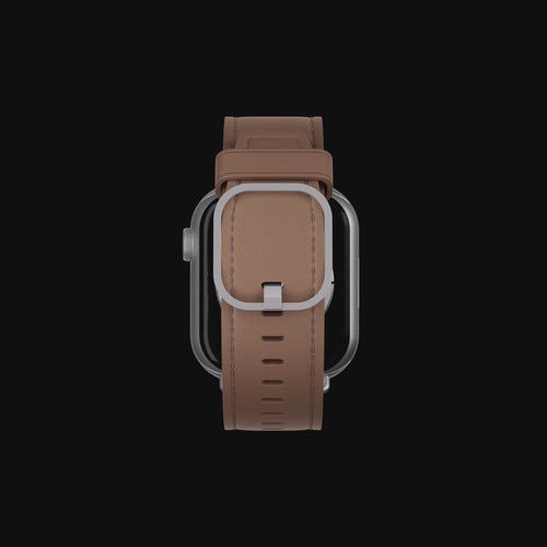 Bandz Apple Watch lederen band 'Classic' (lichtbruin)