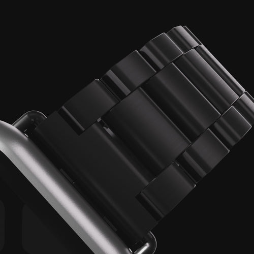 Apple Watch Ultra stalen band (zwart)