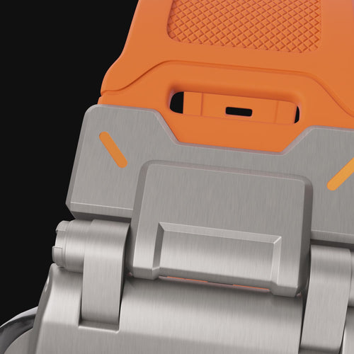 Samsung Galaxy Watch Ultra 2 Explorer' TPU band (oranje met titanium)