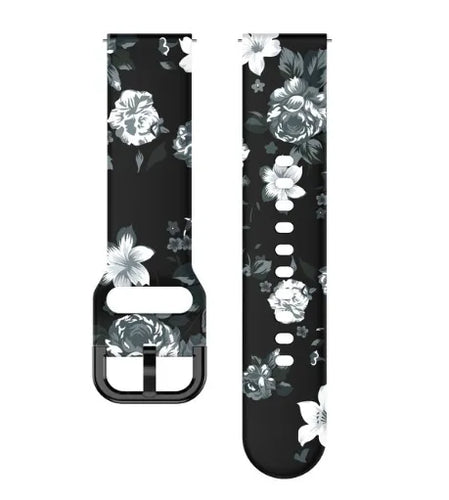 Grey Flower Amazfit GTS 4 Strap