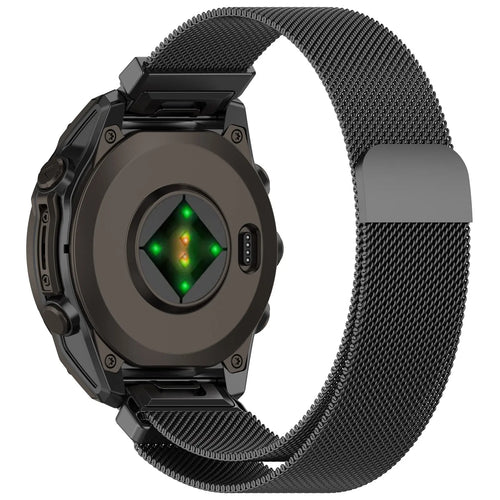 Garmin D2 Mach 2 - 47mm premium milanese band (donkergrijs)
