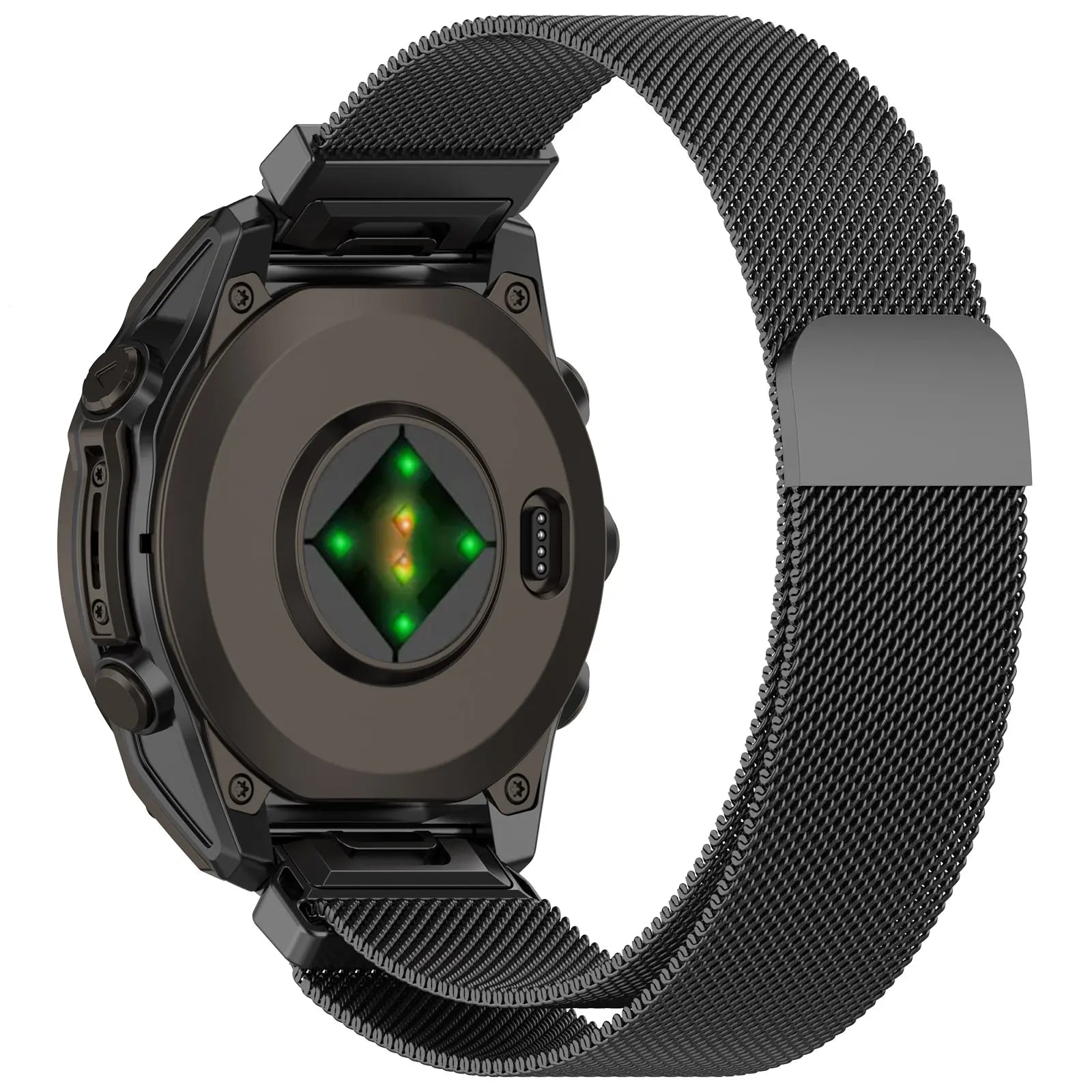 Garmin D2 Mach 2 - 47mm premium milanese band (donkergrijs)