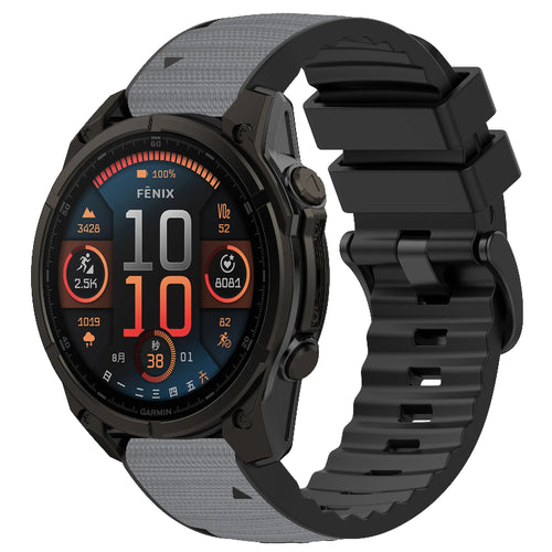 Garmin Epix Pro (Gen 2) 51mm hybrid nylon band (lichtgrijs)