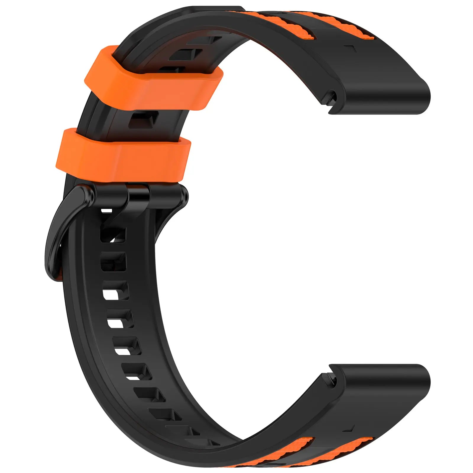 Garmin Approach S62 Sport Grain Strap (Black/Orange)
