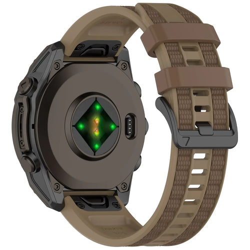 Garmin Tactix 8 - 47mm sport grain band (kaki/bruin)
