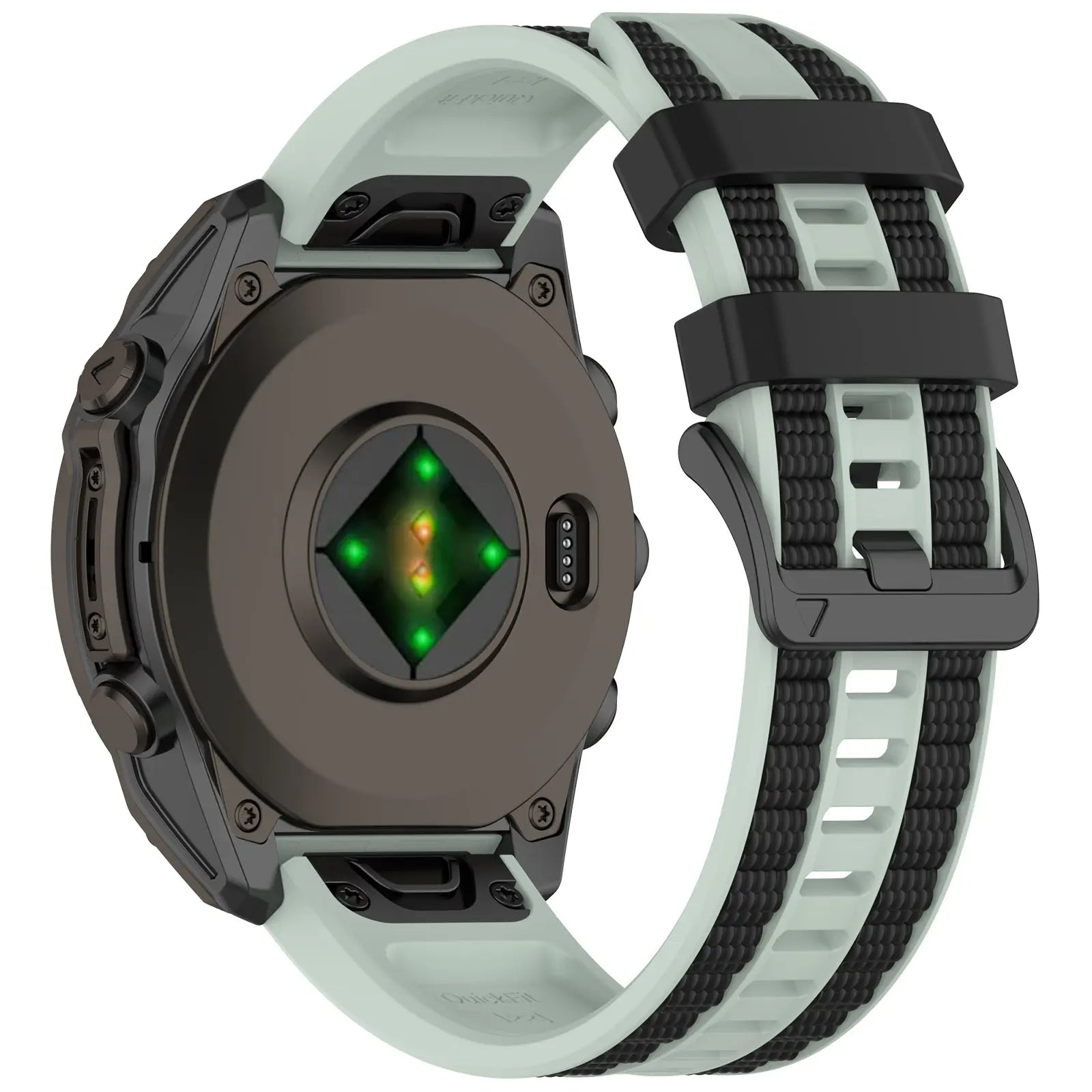 Garmin Fenix 5/6 sport grain band (mint/zwart)