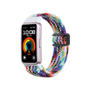 Huawei Band 9 gevlochten bandje (regenboog)