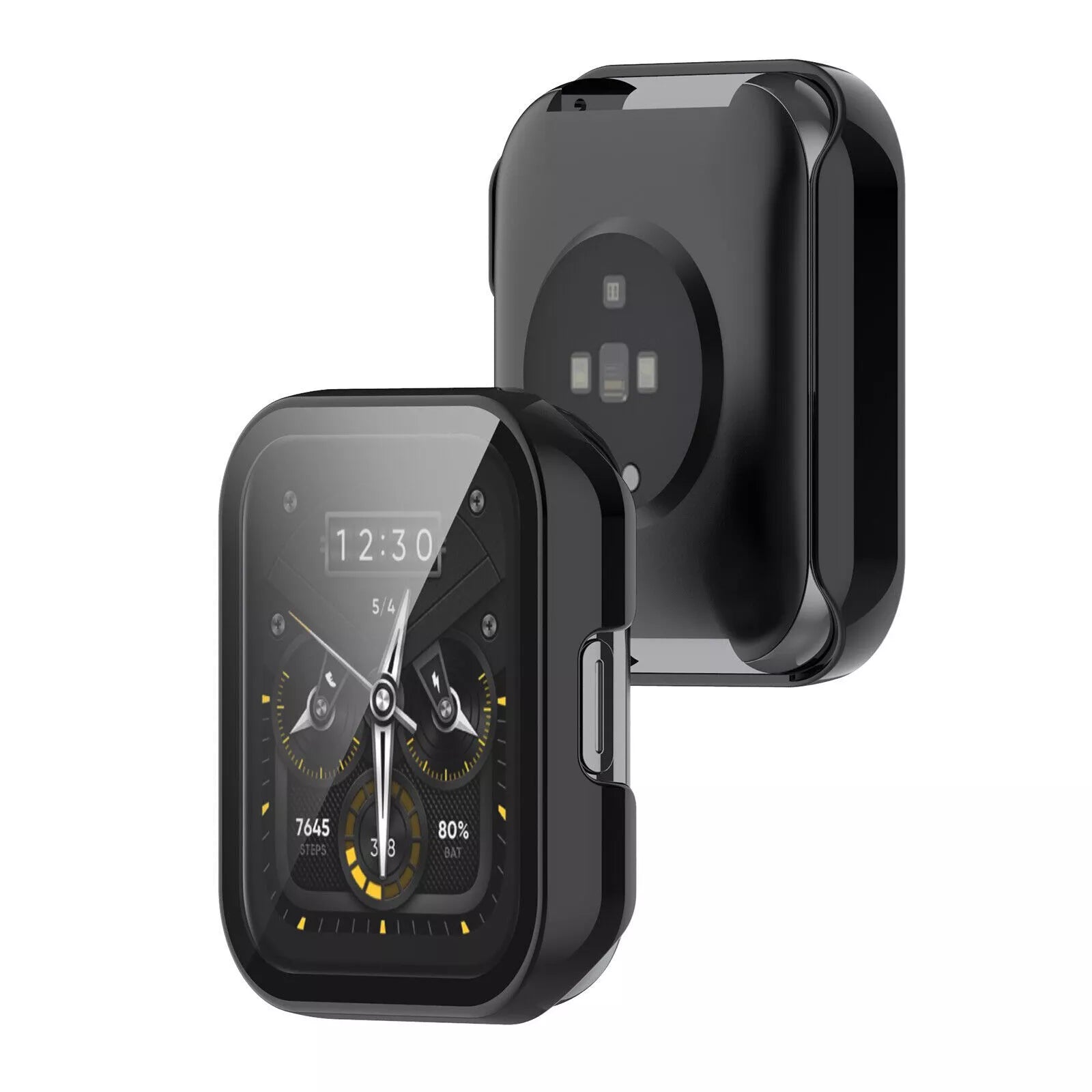 Realme Watch 2 Pro PC case met glas (zwart)