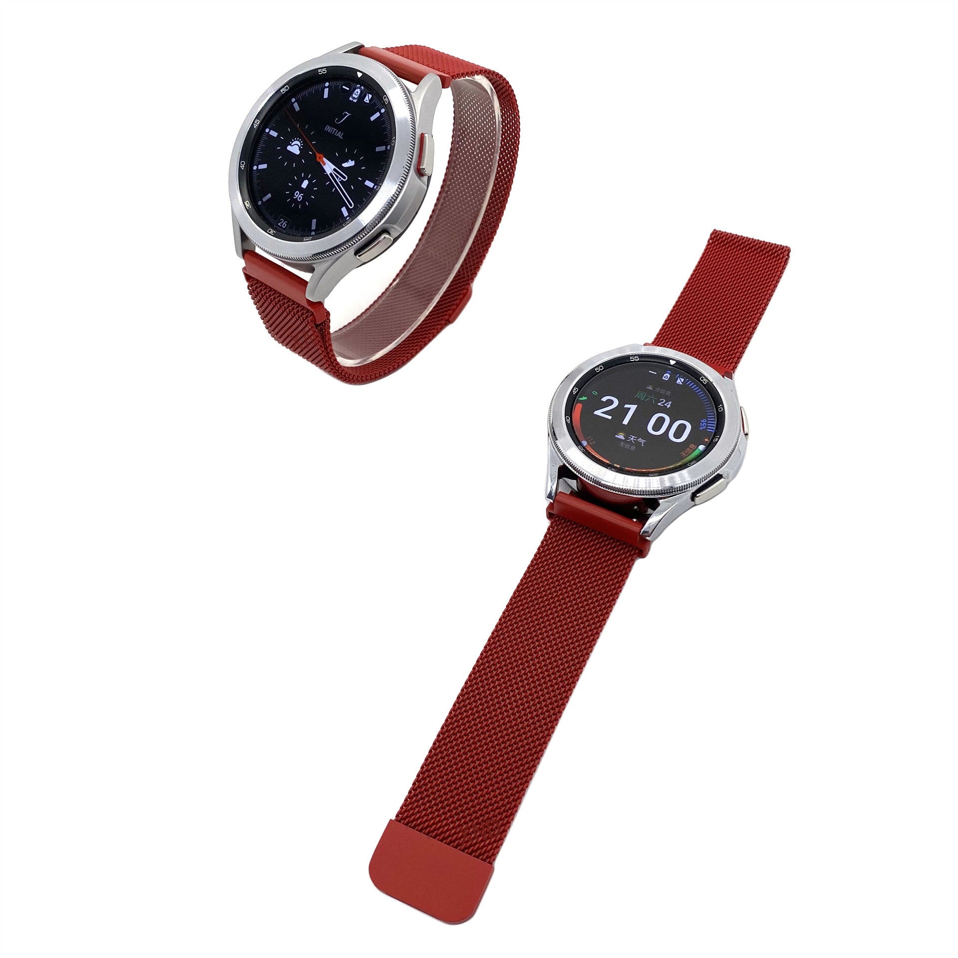 Samsung Galaxy Watch 3 Milanese band 41mm (rood)