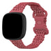 Fitbit Sense 2 siliconen bandje met patroon (rood)