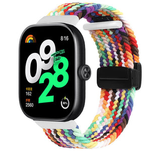 Redmi Watch 4 geweven bandje met D-buckle (regenboog)