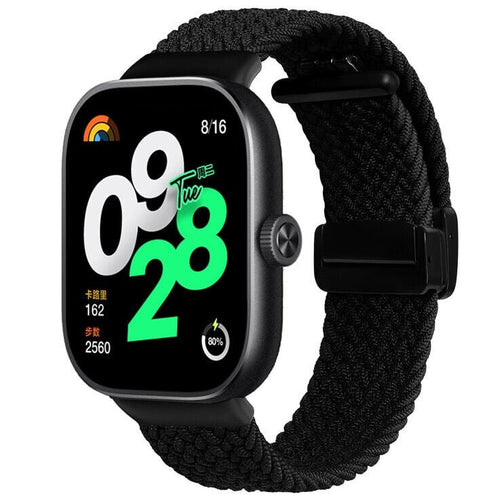 Redmi Watch 4 geweven bandje met D-buckle (zwart)