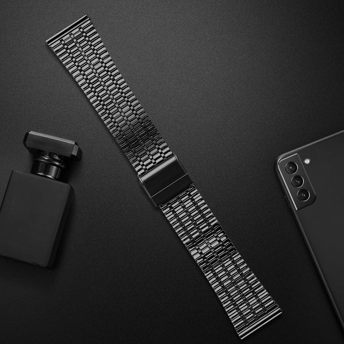 Huawei Watch GT 3 42mm luxe stalen bandje (zwart)