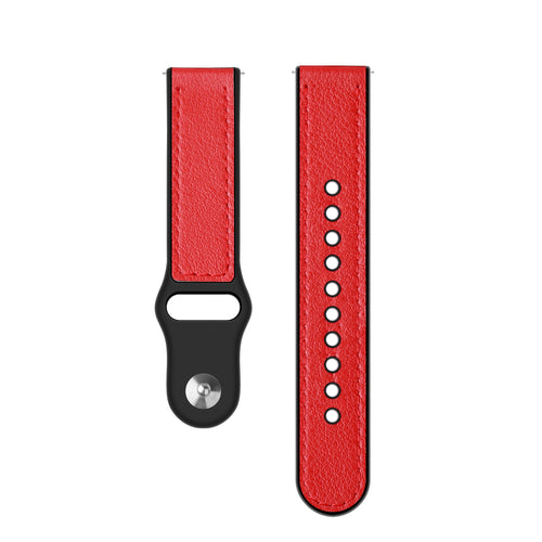 Withings Steel HR - 40mm leren hybrid bandje (rood)