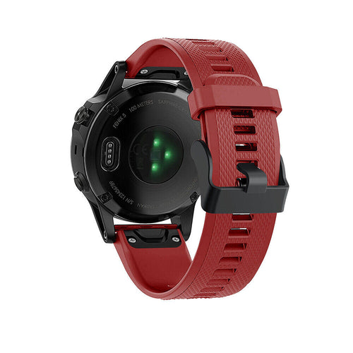 Garmin Quatix 8 Pro - 47mm Silicone Strap (Red)