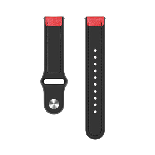Withings Steel HR - 40mm leren hybrid bandje (rood)