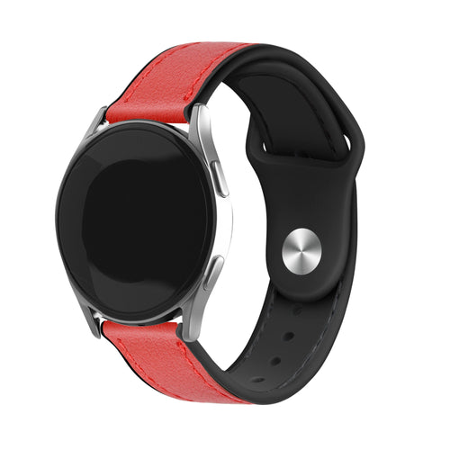 Withings Steel HR - 40mm leren hybrid bandje (rood)