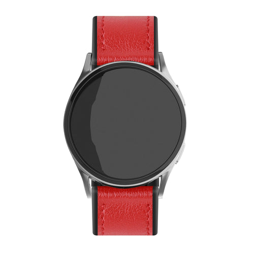 Withings Steel HR - 40mm leren hybrid bandje (rood)