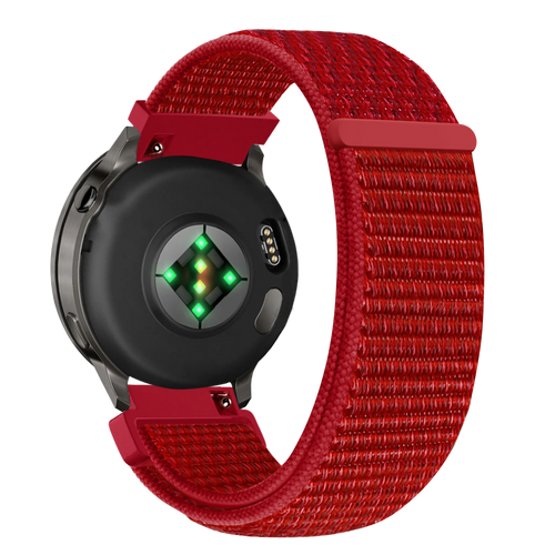Bandz Garmin Vivomove Style Nylon Loop Strap (Red)