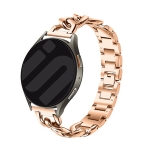Samsung Galaxy Watch 4 - 40mm steel chain band (rosé goud)