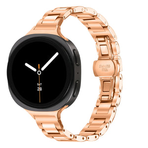 Samsung Galaxy Watch 8 - 44mm slimfit stalen band (roségoud)