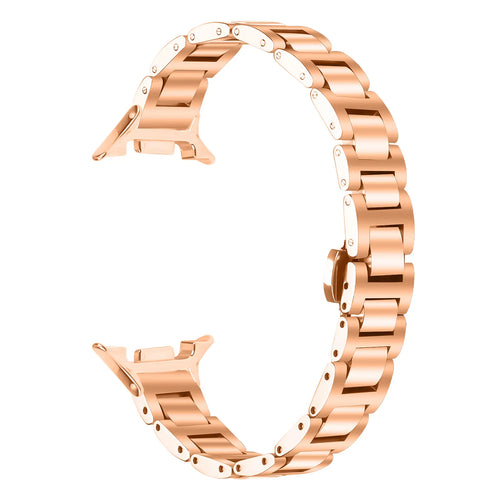 Samsung Galaxy Watch 8 - 44mm slimfit stalen band (roségoud)