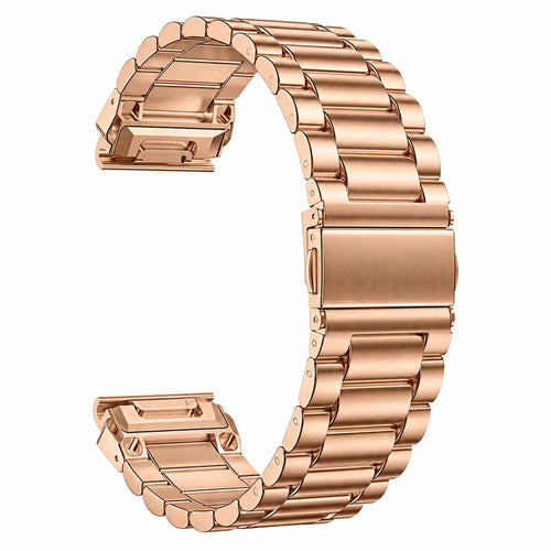 Garmin Approach S72 - 43mm premium stalen band (roségoud)