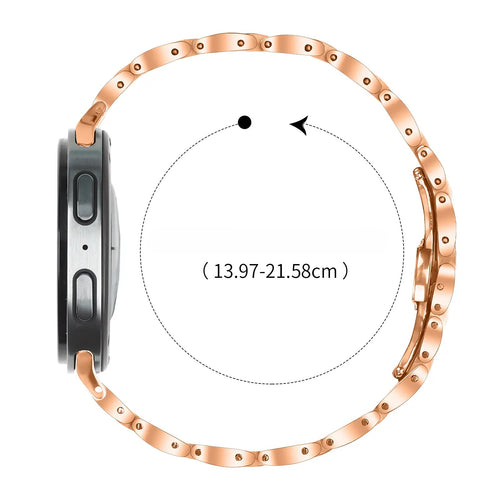 Samsung Galaxy Watch 8 - 40mm slimfit stalen band (roségoud)