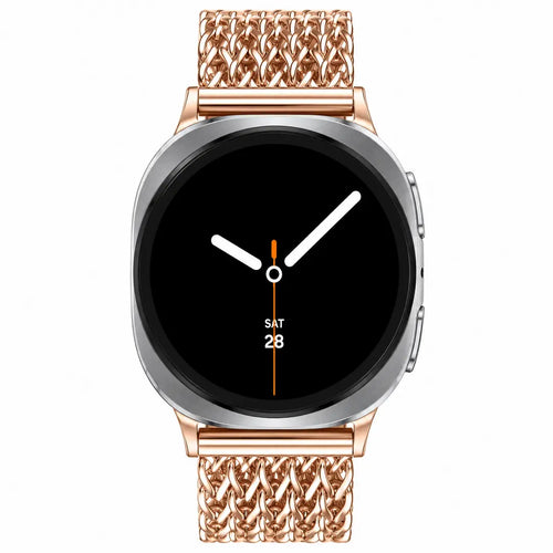Samsung Galaxy Watch 8 - 40mm Metal Mesh Strap (Rose Gold)