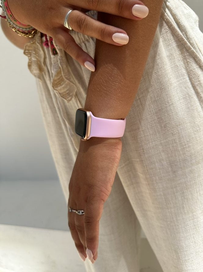 xoxo Wildhearts Apple Watch siliconen bandje (roze)