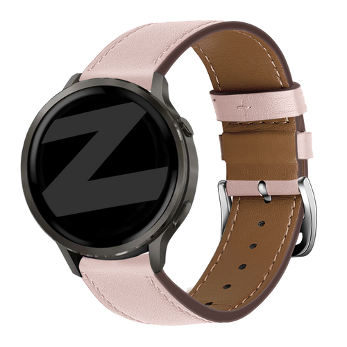 Bandz Garmin Venu 2s Leather Strap 'Deluxe' (Pink)