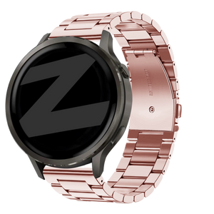 Bandz Garmin Venu 2 Plus stalen band 'Classic' (roze)