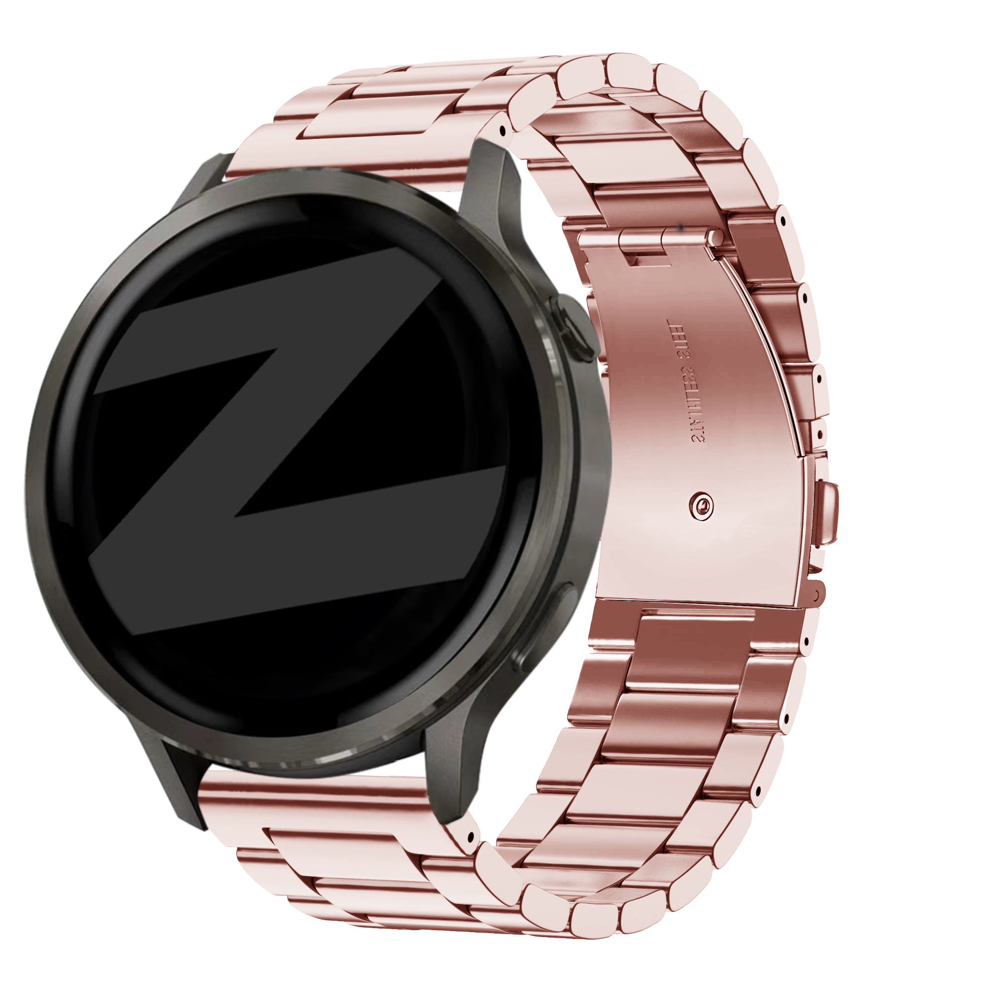 Bandz Garmin Approach S42 stalen band 'Classic' (roze)