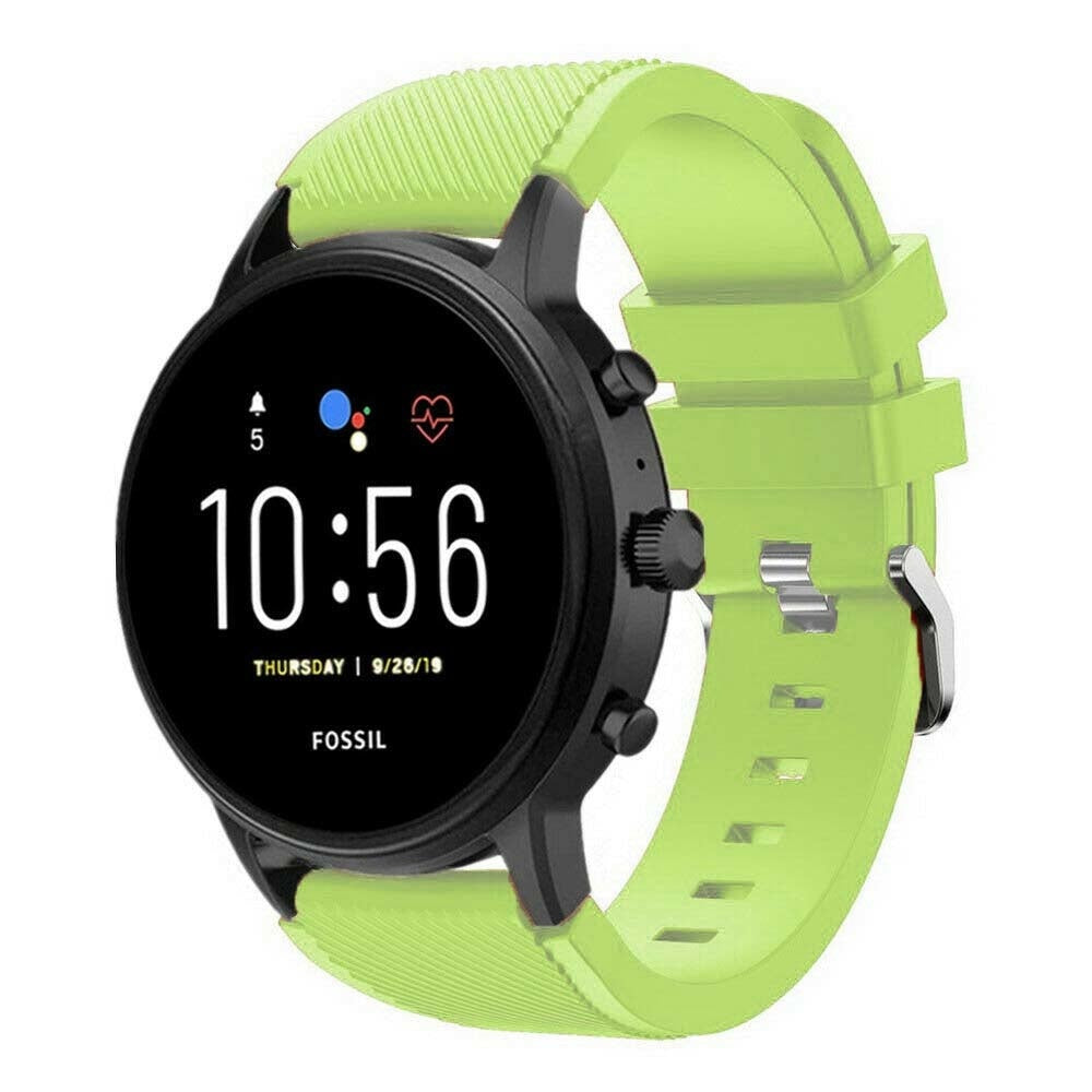 Fossil Gen 4 Explorist (HR) siliconen bandje (lichtgroen)