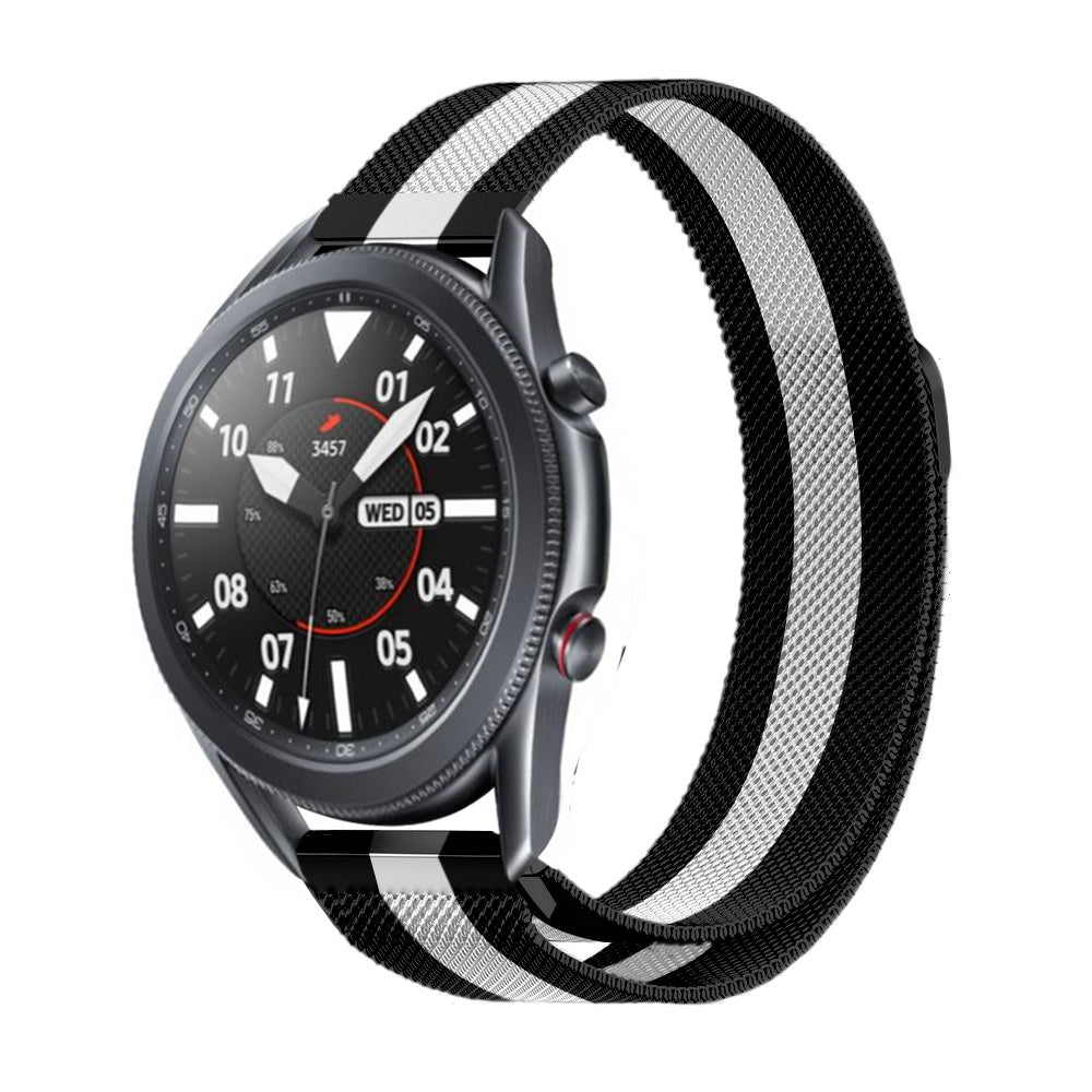 Samsung Galaxy Watch 3 Milanese band 45mm (zwart/wit)