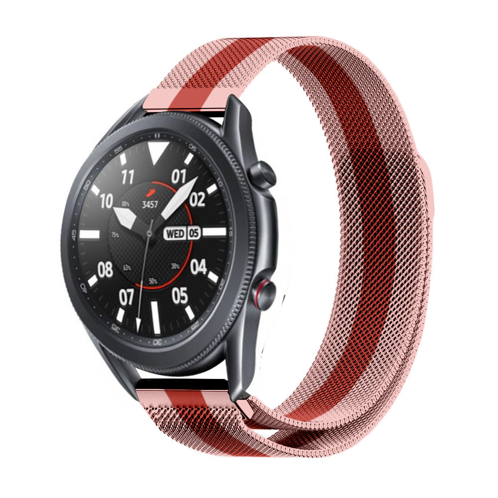 Samsung Galaxy Watch 3 Milanese band 45mm (rood/roze)