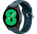 Samsung Galaxy Watch 4 - 44mm siliconen bandje met gaatjes (rock green)
