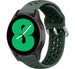 Samsung Galaxy Watch 4 - 44mm siliconen bandje met gaatjes (legergroen)