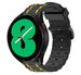 Samsung Galaxy Watch 4 44mm sport gesp band (zwart/geel)