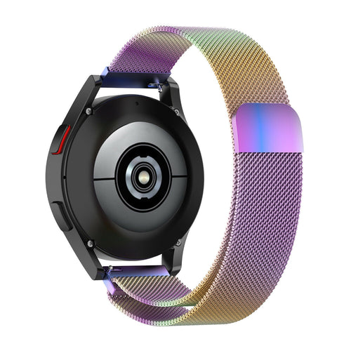 Garmin Approach S44 Milanese band (regenboog)