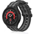 Samsung Galaxy Watch 5 Pro nylon gesp band (zwart/grijs)