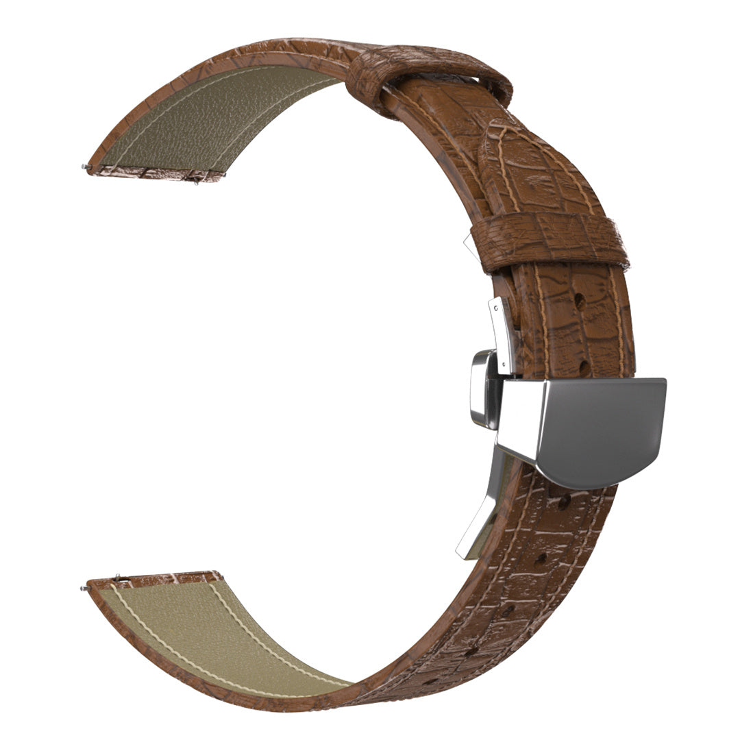 Withings ScanWatch Nova luxe leren bandje (bruin)